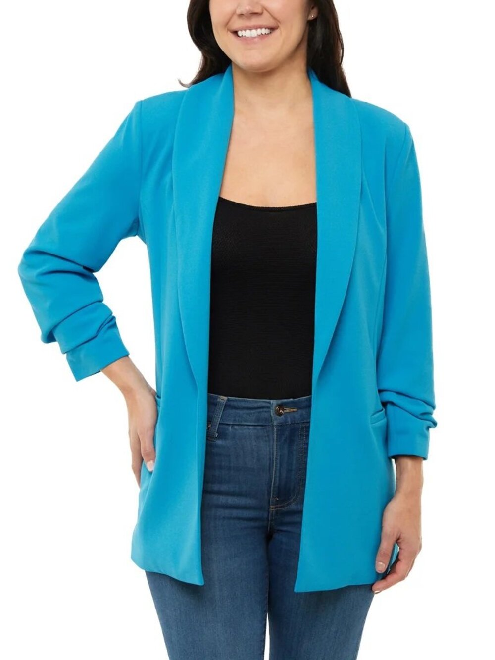 NEW Dakota Blue Women's Crepe Blazer NWT XL Open Front Lined